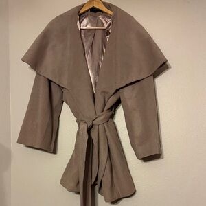 Tahari Women's Brown Pea Coat